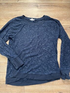 Threads 4 Thought Navy Speckled Crew Neck Pullover